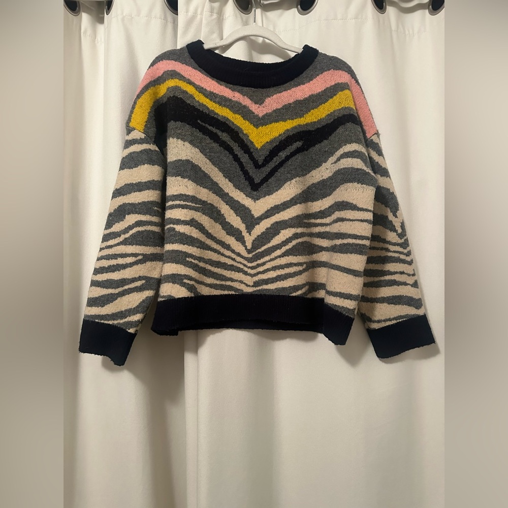 THML Zebra Sweater Size M
